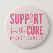 borstkanker steun genezen roze Button (Voorkant)