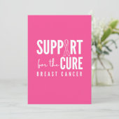 borstkanker steun genezing Uitnodiging Aankondigin (Staand voorkant)