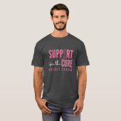 Borstkanker.Steun voor de genezing. T-shirt (Voorkant volledig)
