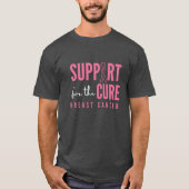 Borstkanker.Steun voor de genezing. T-shirt (Voorkant)