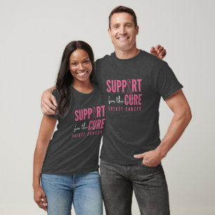 Borstkanker.Steun voor de genezing. T-shirt