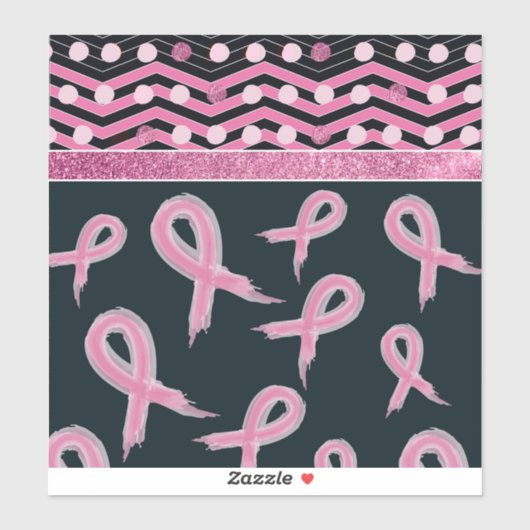 Borstkanker Sticker (Vel)