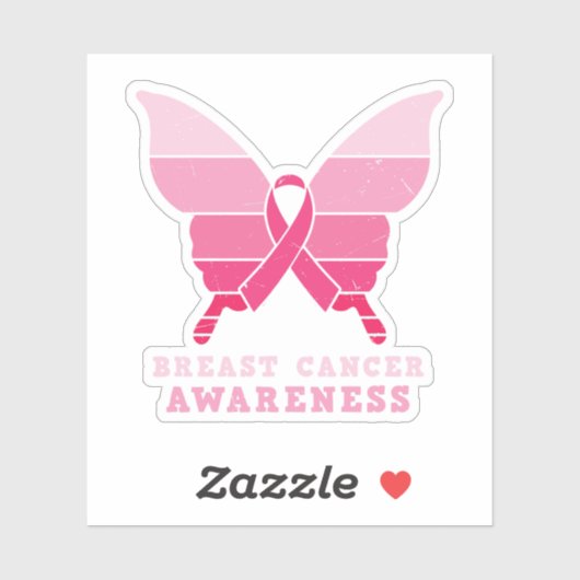 Borstkanker Sticker (Vel)