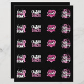 Borstkanker Stickers (Voorkant / Achterkant)