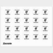 Borstkanker Stinks Skunk Awareness Design Ronde Sticker (Vel)