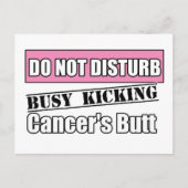 Borstkanker stoort de schoppen niet briefkaart (Voorkant)