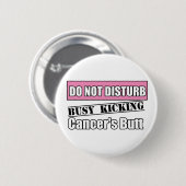 Borstkanker stoort de schoppen niet ronde button 5,7 cm (Voorkant /achterkant)