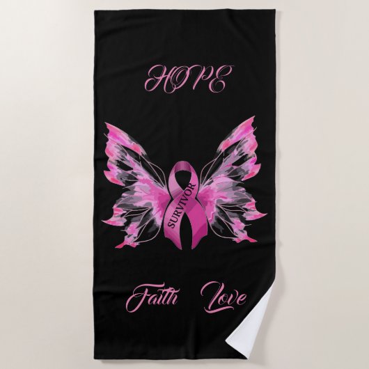 Borstkanker Strandlaken (Voorkant)