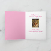 Borstkanker Strijd Als Een Tijger Steun Kaart (Binnen)