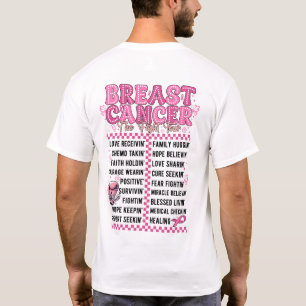 Borstkanker Strijd Tour Borstkanker Overlevende T-shirt