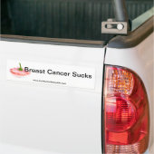 Borstkanker Sucks Bumpersticker (Op Truck)