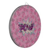 Borstkanker Super Hero Dartbord (Voorkant Links)