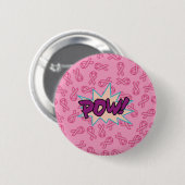 Borstkanker Super Hero Ronde Button 5,7 Cm (Voorkant /achterkant)