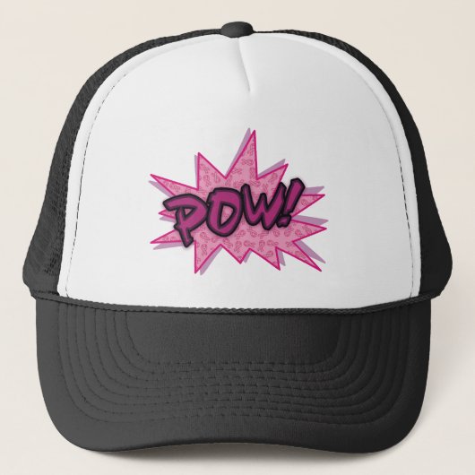 Borstkanker Super Hero Trucker Pet (Voorkant)