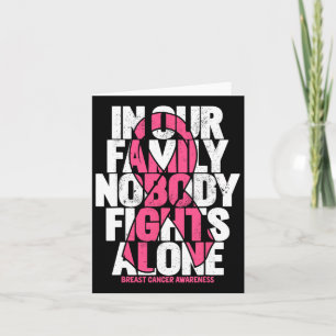 Borstkanker Support Roze familie borstkanker AW Kaart