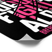 Borstkanker Support Roze familie borstkanker AW Poster (Hoek)