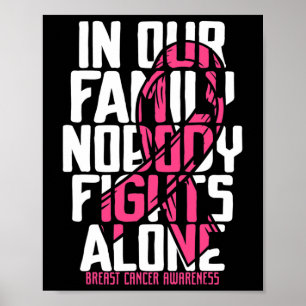 Borstkanker Support Roze familie borstkanker AW Poster