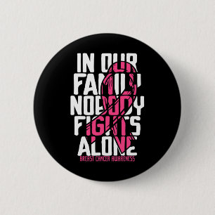 Borstkanker Support Roze familie borstkanker AW Ronde Button 5,7 Cm