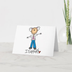 Borstkanker Support-shirts en cadeaus Kaart