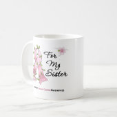 Borstkanker Support Sister Koffiemok (Voorkant links)