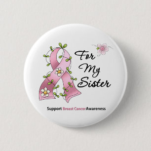 Borstkanker Support Sister Ronde Button 5,7 Cm