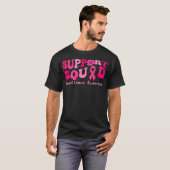 Borstkanker Support Squad Borstkanker Overlevende T-shirt (Voorkant volledig)