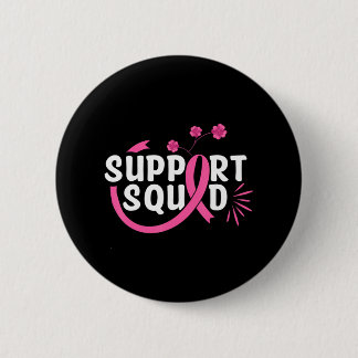 Borstkanker Support Squad Breast Cancer Ronde Button 5,7 Cm
