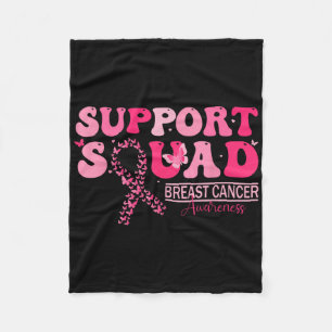 Borstkanker Support Squad Butterfly Roze Maand F Fleece Deken