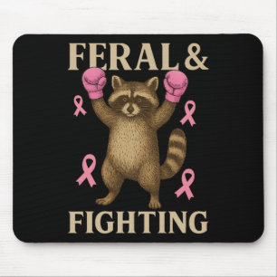 Borstkanker Support Squad Feral en Fighter Fun Muismat
