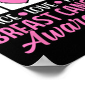 Borstkanker Support Squad voor Awareness Warriors Poster (Hoek)
