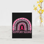 Borstkanker Support Squad Warrior Breast Cancer Kaart (Gele Bloem)