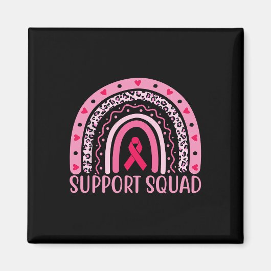 Borstkanker Support Squad Warrior Breast Cancer Magneet (Voorkant)