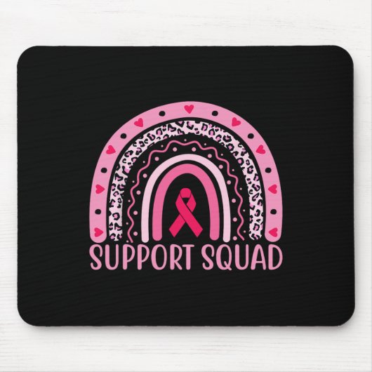 Borstkanker Support Squad Warrior Breast Cancer Muismat (Voorkant)