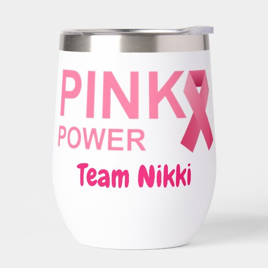 Borstkanker Support Team Pink Ribbon Personalisere (Links)