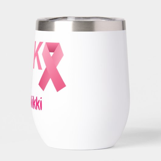 Borstkanker Support Team Pink Ribbon Personalisere (Achterkant)