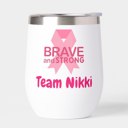 Borstkanker Support Team Pink Ribbon Personalisere (Links)