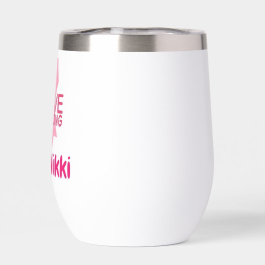 Borstkanker Support Team Pink Ribbon Personalisere (Achterkant)