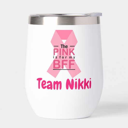 Borstkanker Support Team Pink Ribbon Personalisere (Links)