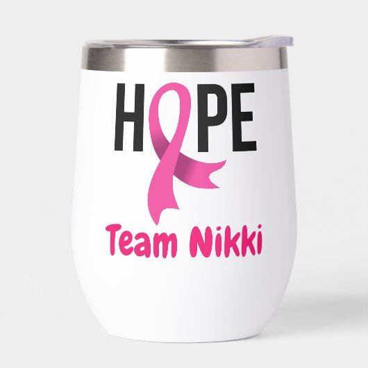 Borstkanker Support Team Pink Ribbon Personalisere (Links)