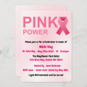 Borstkanker Support Team Pink Ribbon Personalisere Kaart (Voorkant / Achterkant)