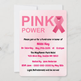 Borstkanker Support Team Pink Ribbon Personalisere Kaart