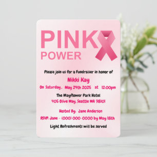 Borstkanker Support Team Pink Ribbon Personalisere Kaart