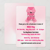 Borstkanker Support Team Pink Ribbon Personalisere Kaart (Voorkant / Achterkant)