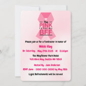 Borstkanker Support Team Pink Ribbon Personalisere Kaart (Voorkant)