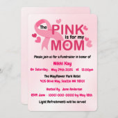 Borstkanker Support Team Pink Ribbon Personalisere Kaart (Voorkant / Achterkant)