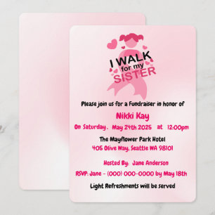 Borstkanker Support Team Pink Ribbon Personalisere Kaart