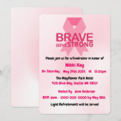 Borstkanker Support Team Pink Ribbon Personalisere Kaart (Voorkant / Achterkant)