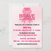 Borstkanker Support Team Pink Ribbon Personalisere Kaart (Voorkant)