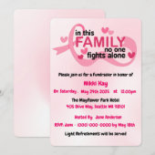 Borstkanker Support Team Pink Ribbon Personalisere Kaart (Voorkant / Achterkant)