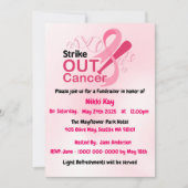 Borstkanker Support Team Pink Ribbon Personalisere Kaart (Voorkant)